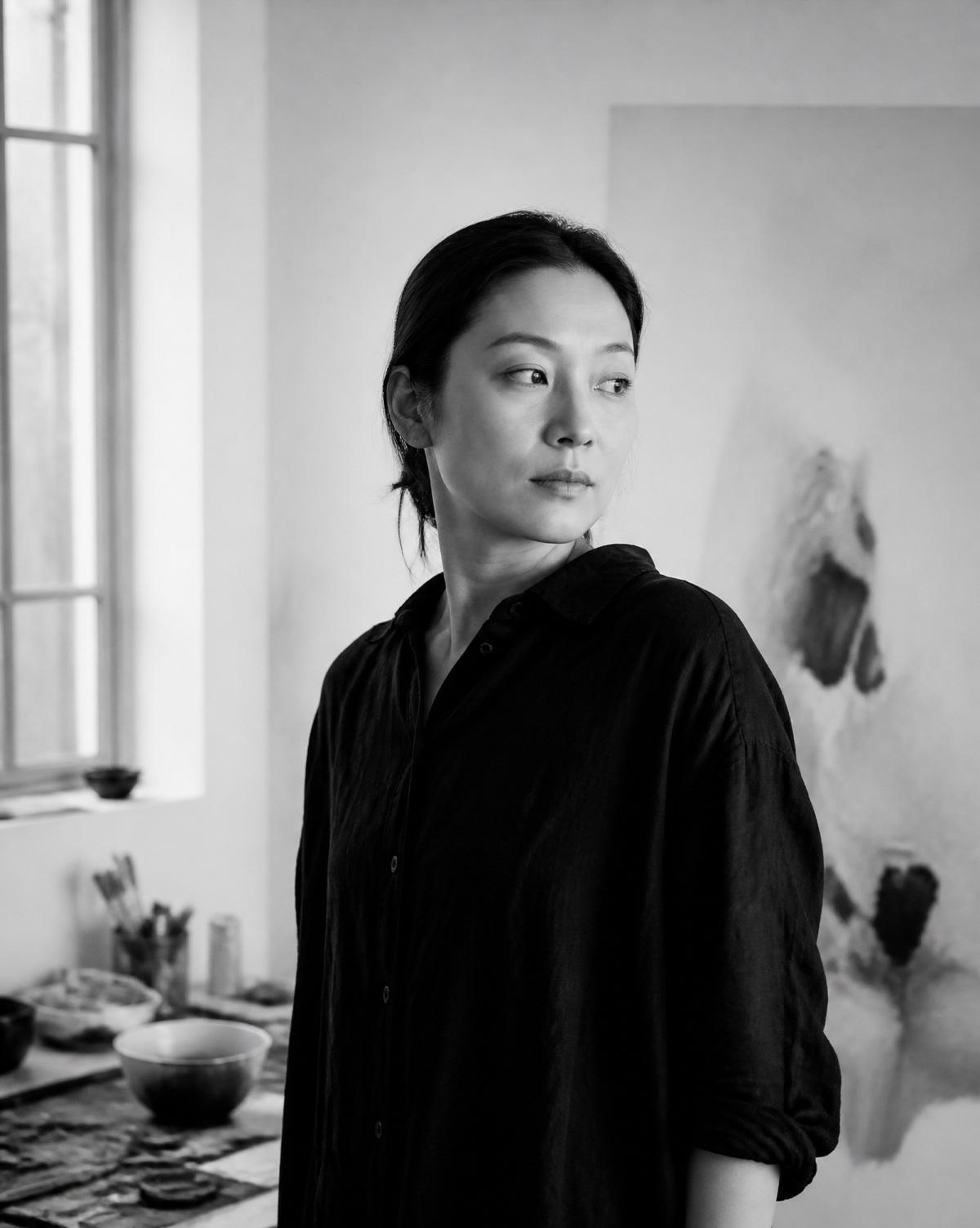Yuki Tanaka in her Berlin studio
